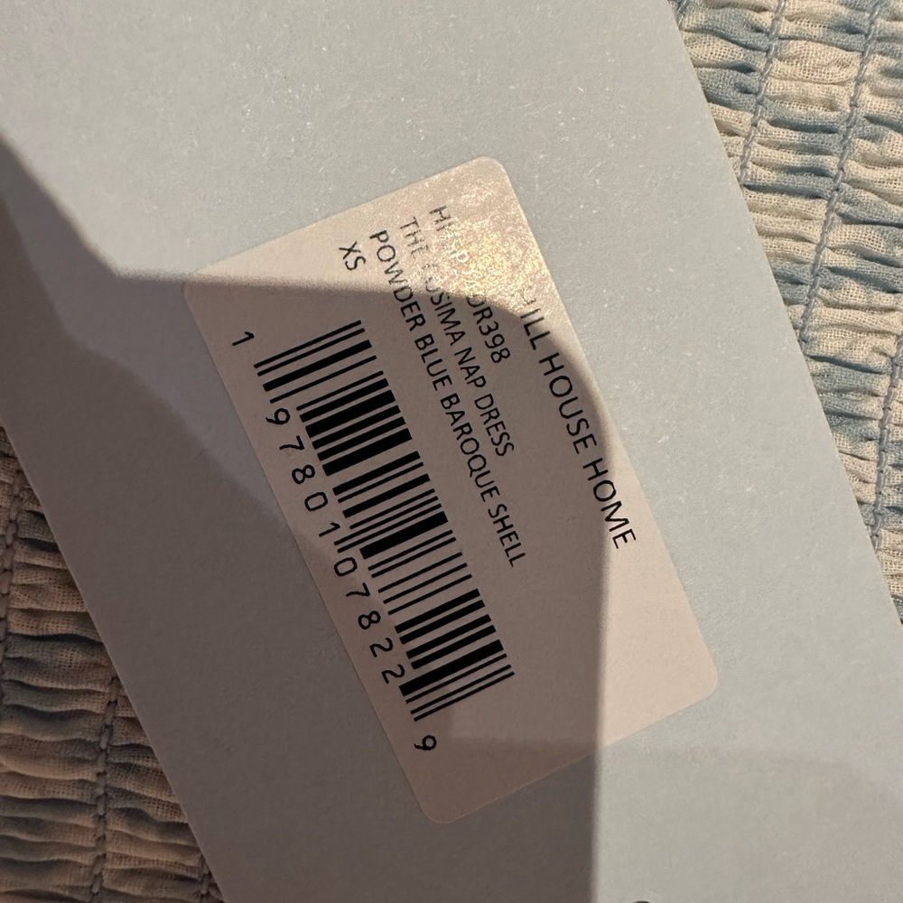 Hill House Cosima Nap Dress - Powder Blue Baroque Shell. XS. NWT. - Picture 6 of 6